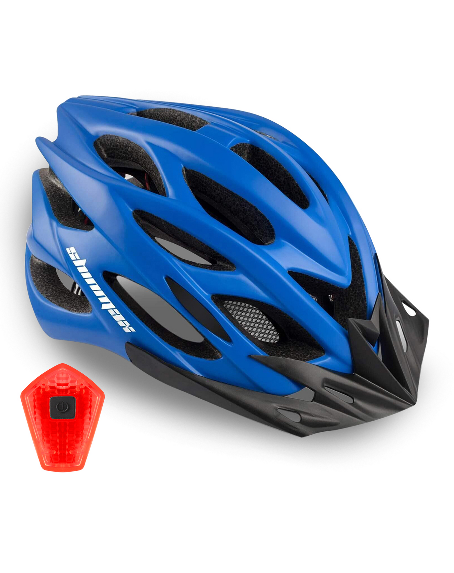 Bike Helmet with Rear Light and Detachable Visor HT-10