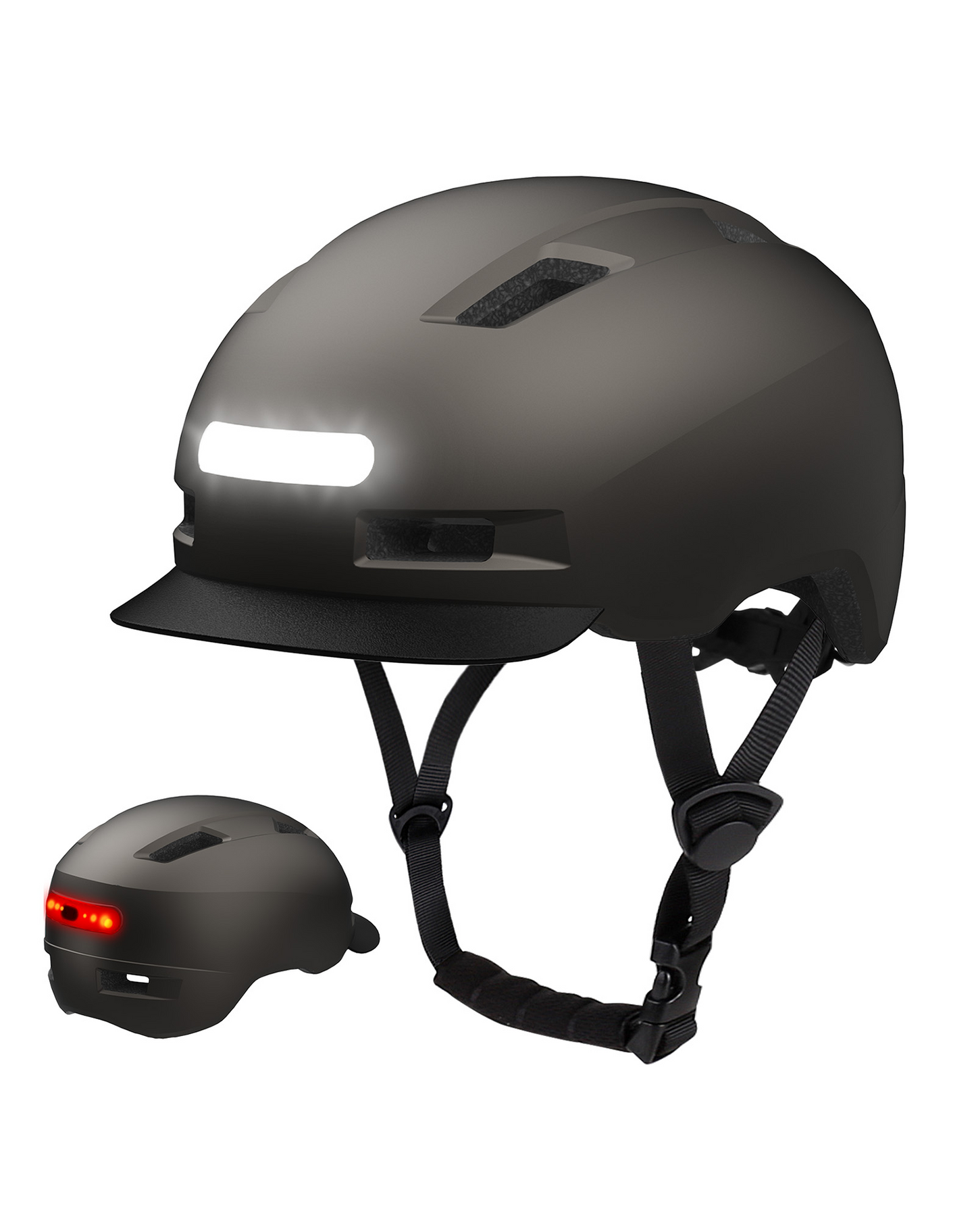 Shinmax Adult Cycling Helmet with USB Rechargeable LED Front and Back Light GH-36