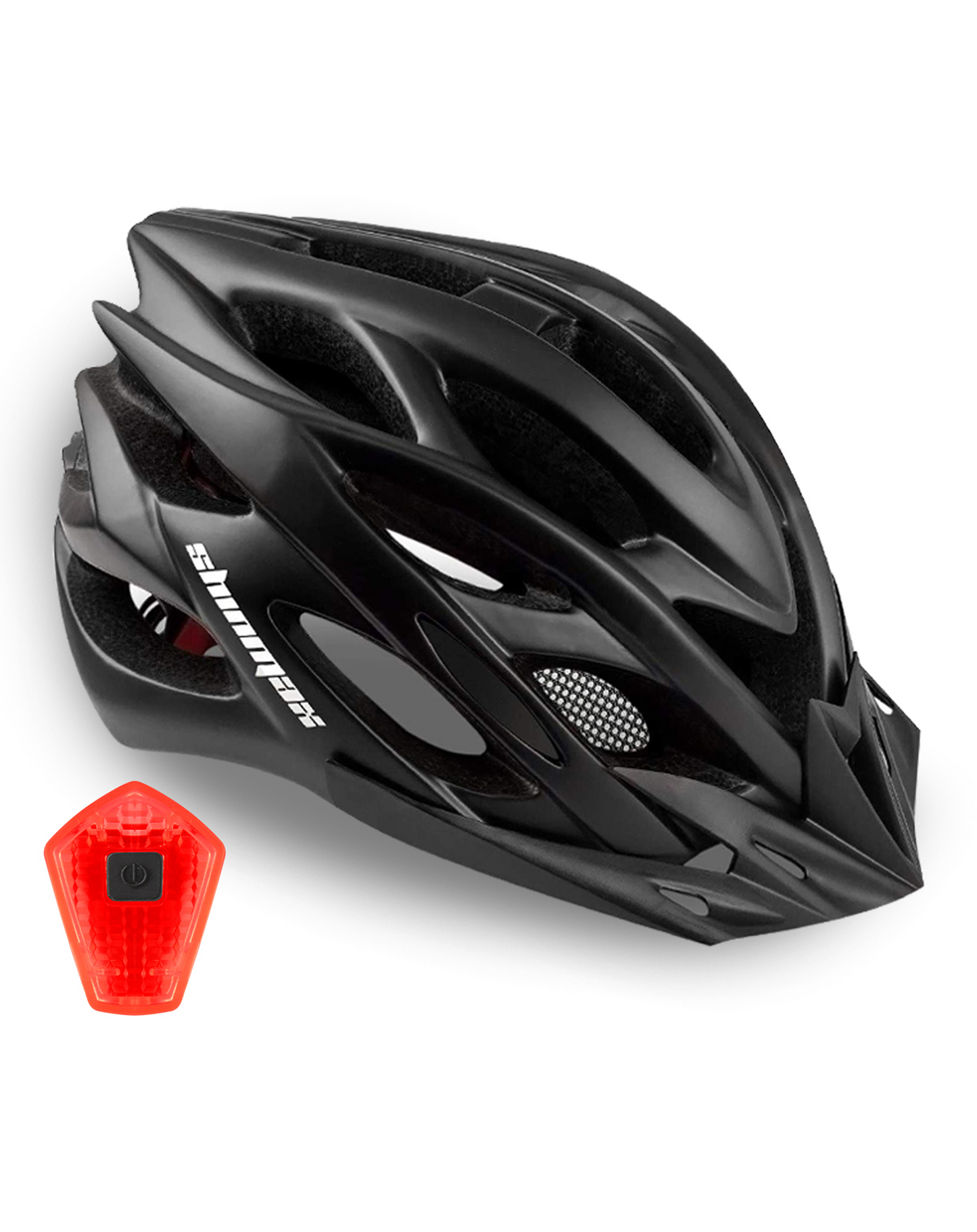 Bike Helmet with Rear Light and Detachable Visor HT-10