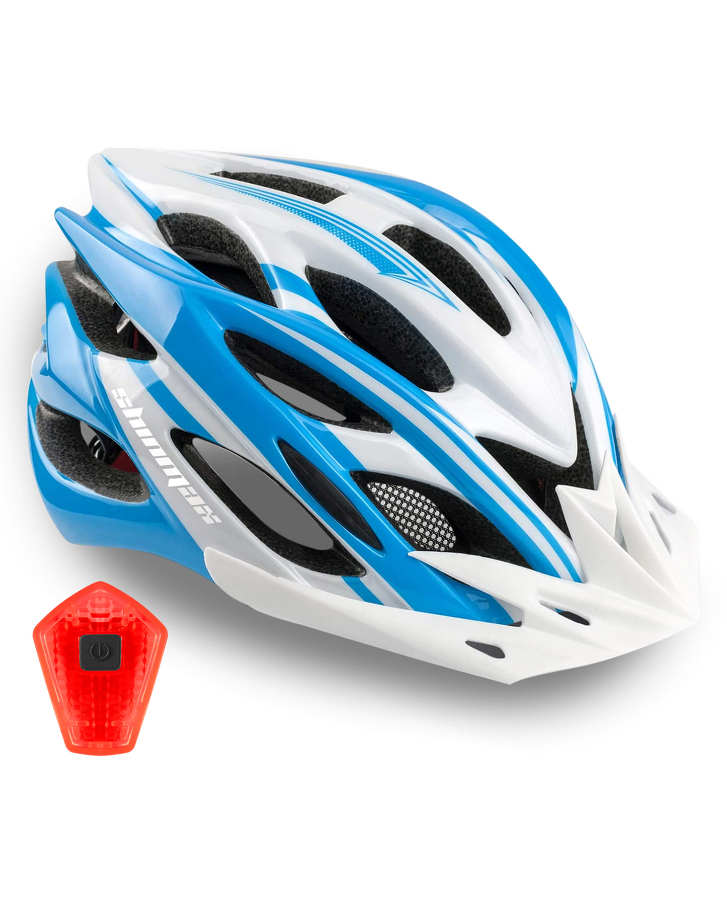 Bike Helmet with Rear Light and Detachable Visor HT-10