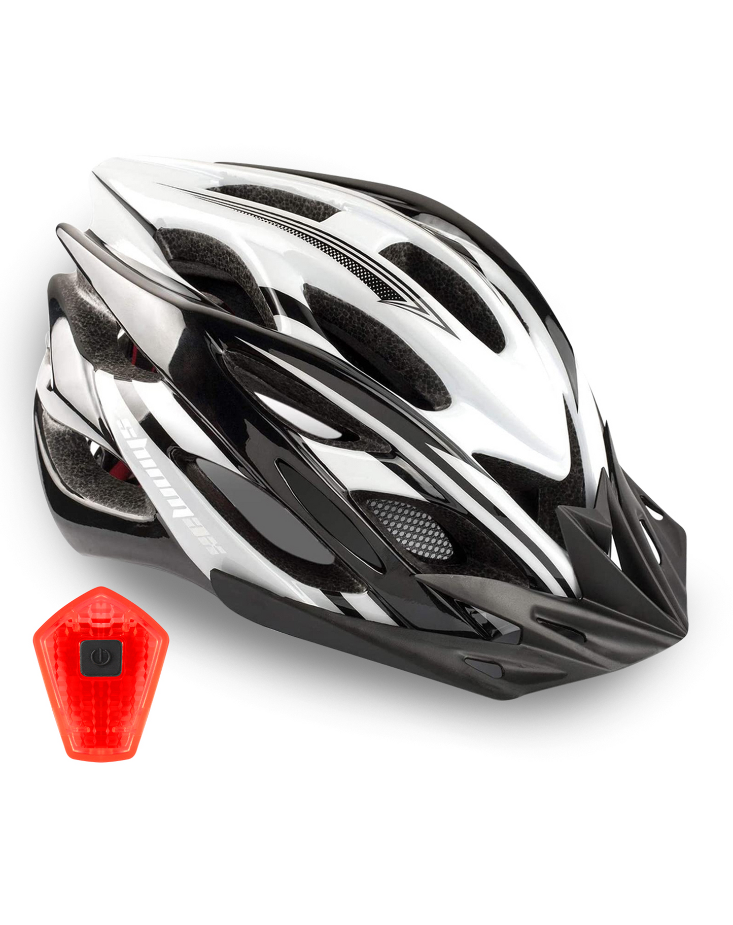 Bike Helmet with Rear Light and Detachable Visor HT-10