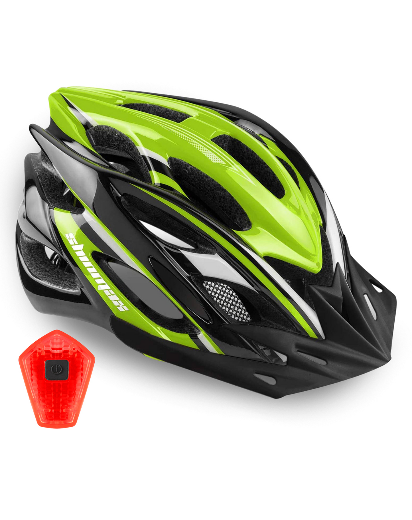 Bike Helmet with Rear Light and Detachable Visor HT-10