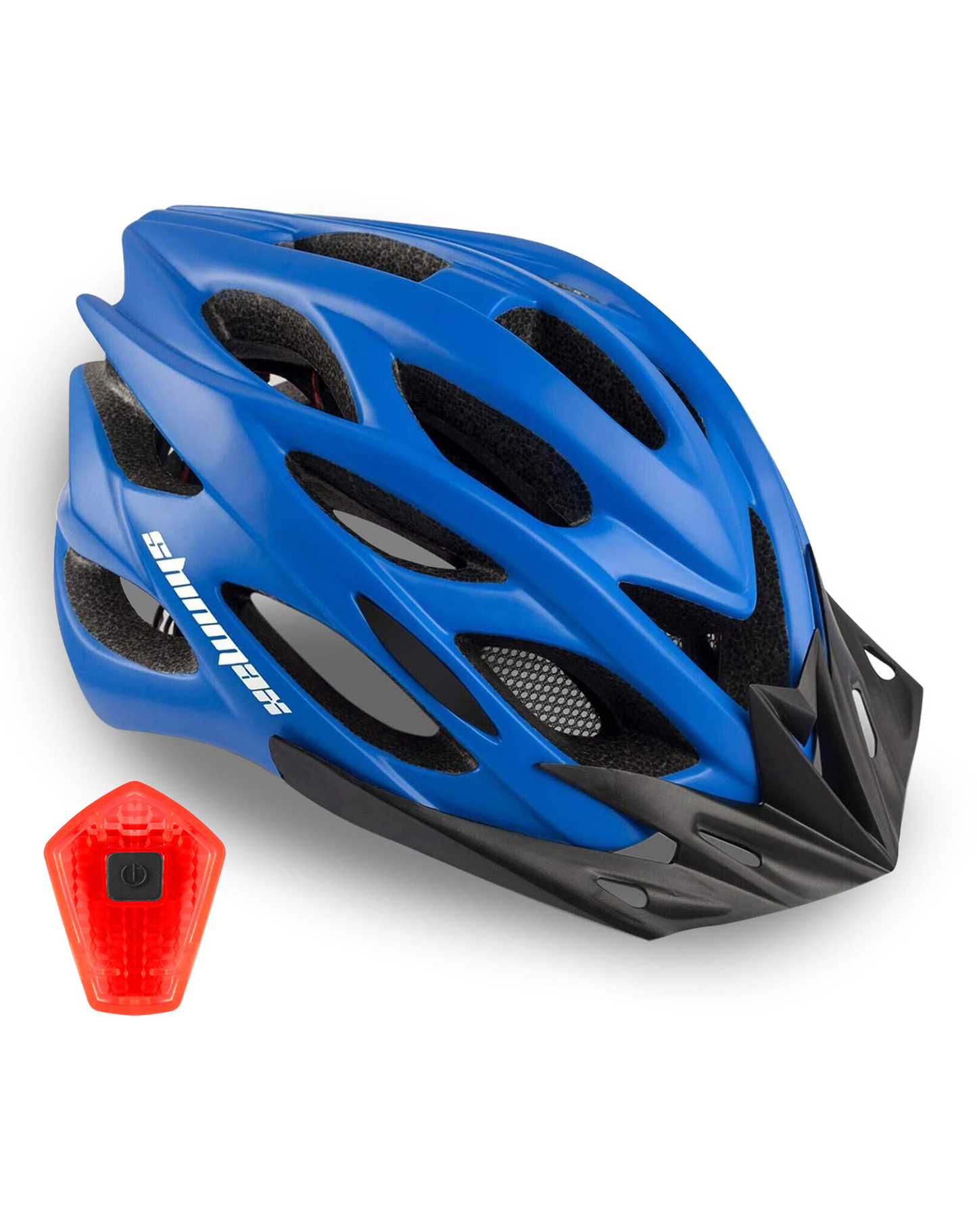 Bike Helmet with Rear Light and Detachable Visor ‎HT-10