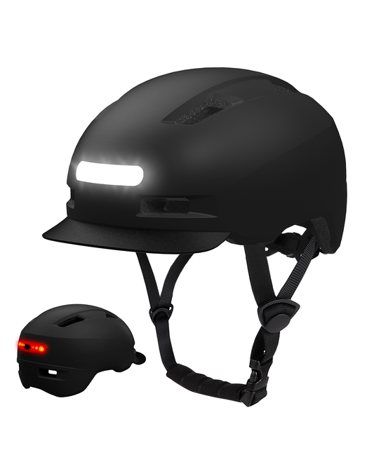 Shinmax Adult Cycling Helmet with USB Rechargeable LED Front and Back Light GH-36