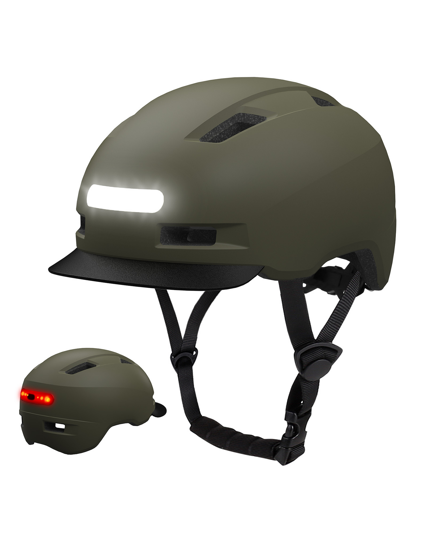 Shinmax Adult Cycling Helmet with USB Rechargeable LED Front and Back Light GH-36