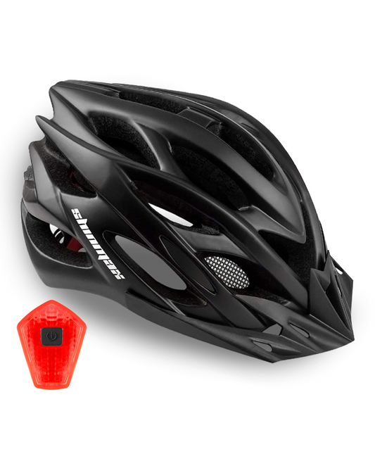 Bike Helmet with Rear Light and Detachable Visor ‎HT-10